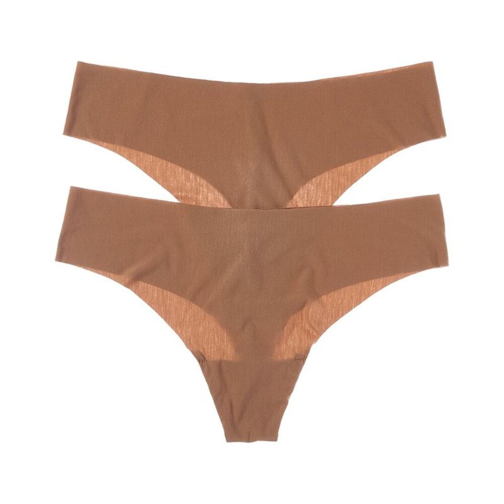 Commando® Womens  2Pk Butter Thong, Brown